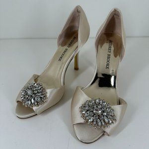 Audrey Brooke Ivory Bridal Heels | 6.5